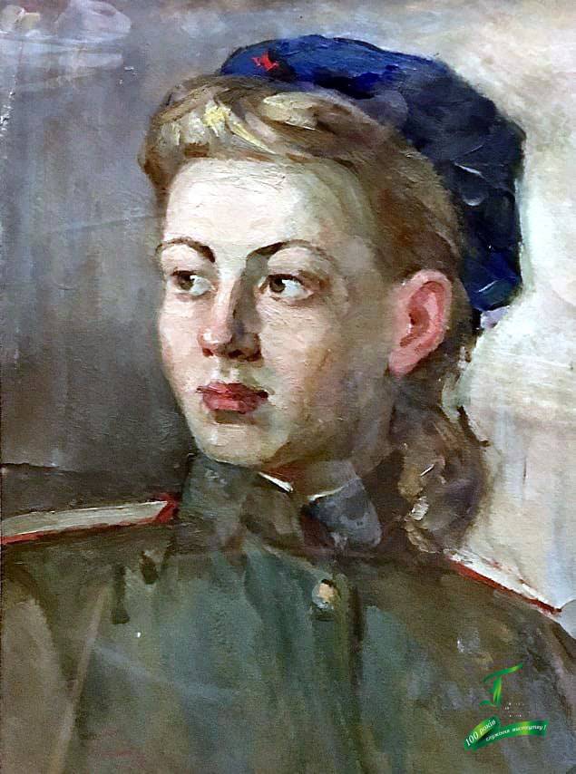 Піаніда Б.М. Портрет Т.В. Титаренко. К., о. 1944. 45х31.