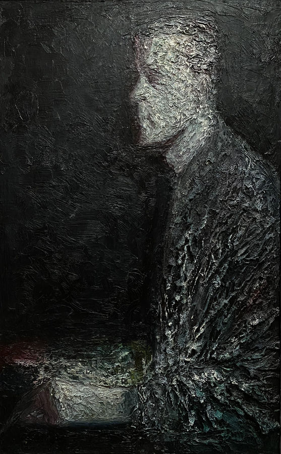 Свєчніков Д. Автопортрет. 1989. П.,о. 95х60