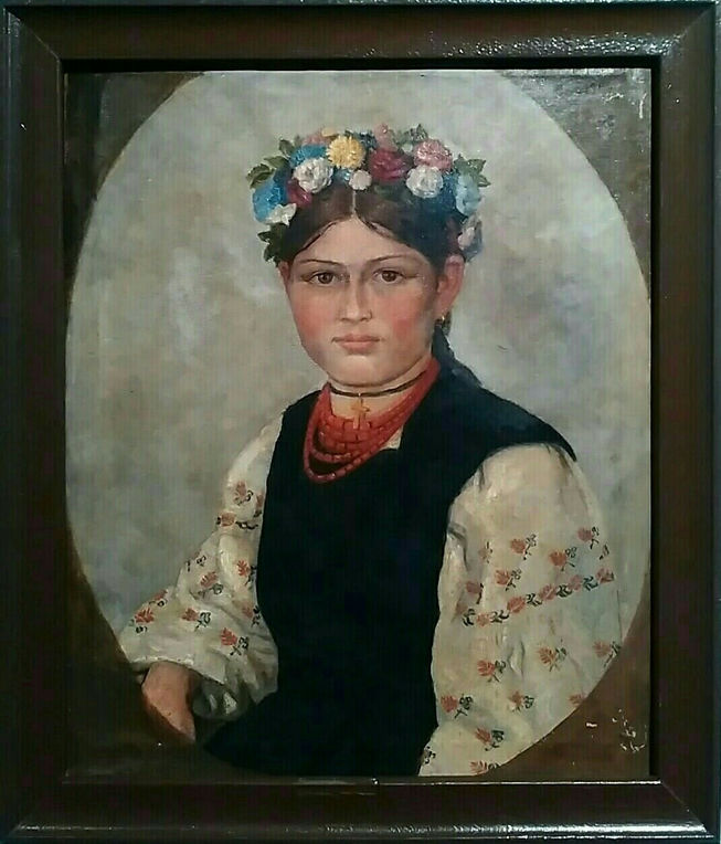 Г. Коваленко. Портрет українки. 1909 р. П. о., 58х47