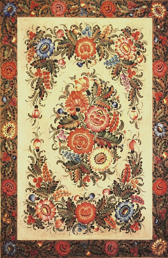 Декоративний килимок. 1962. Папір, акварель