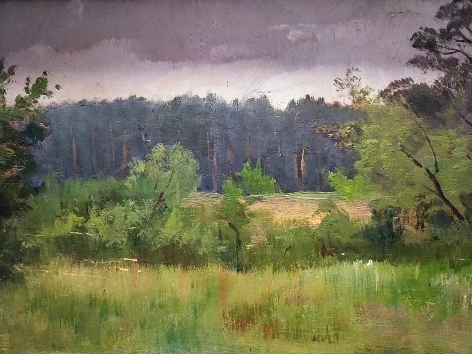 Похмурий день. 1894. Дерево, олія