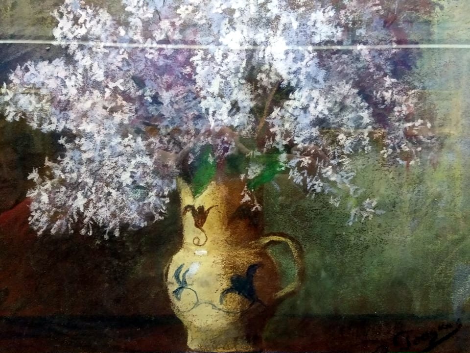 Бузок. Полотно, пастель